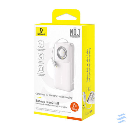 Powerbank Baseus OS Free2Pull 20000mAh 65W + cable (szary) Powerbanks