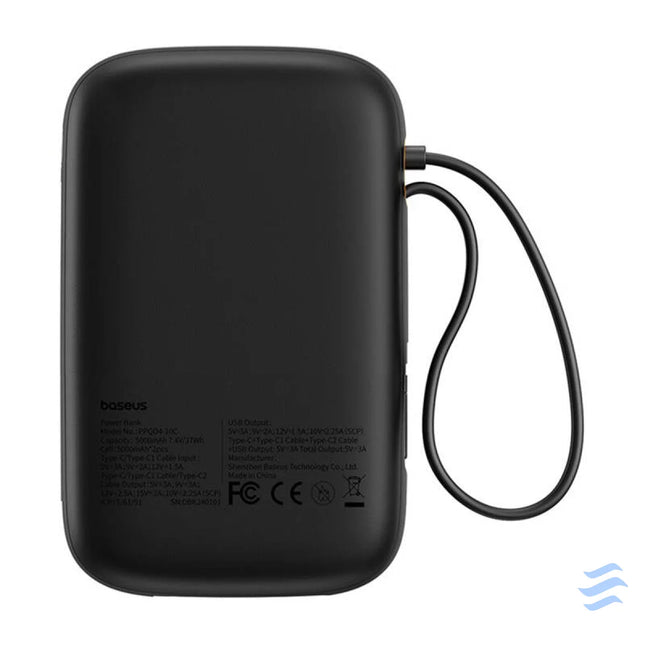 Powerbank Baseus QPow 2 10000mAh 30W 2xUSB C (black) Powerbanks