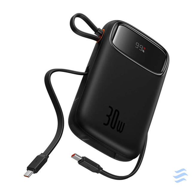 Powerbank Baseus QPow 2 10000mAh 30W 2xUSB C (black) Powerbanks
