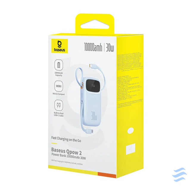 Powerbank Baseus QPow 2 10000mAh 30W 2xUSB C (blue) Powerbanks