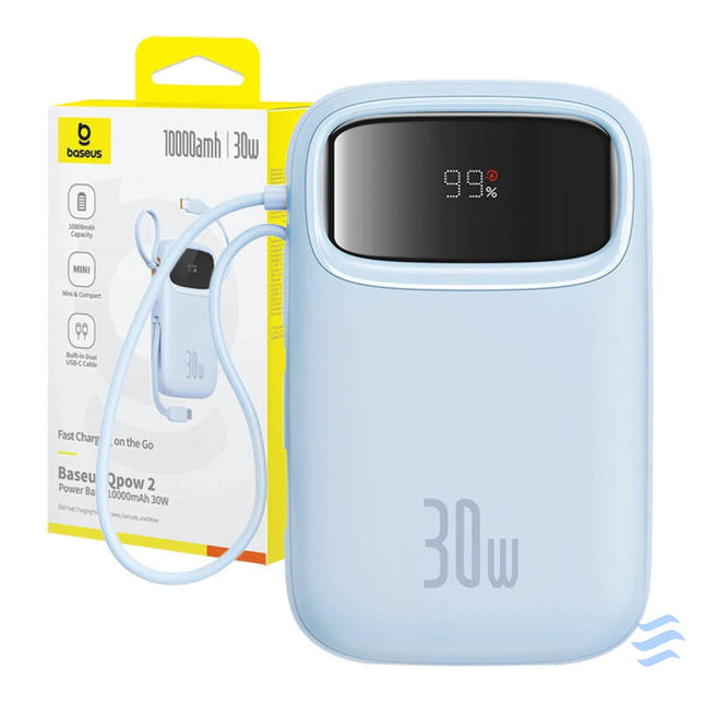 Powerbank Baseus QPow 2 10000mAh 30W 2xUSB C (blue) Powerbanks