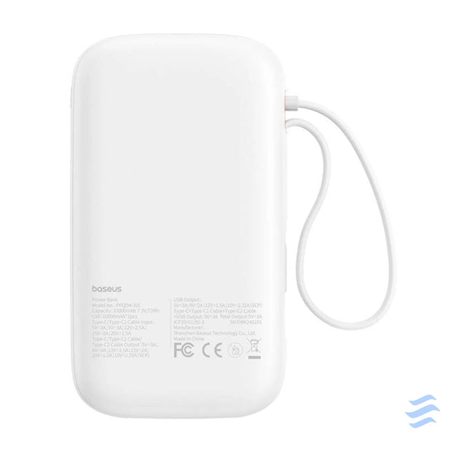 Powerbank Baseus QPow 2 20000mAh 30W 2xUSB C (white) Powerbanks
