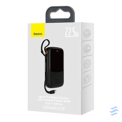 Powerbank Baseus Qpow PRO with cable 10000mAh 22.5W (Black) Powerbanks