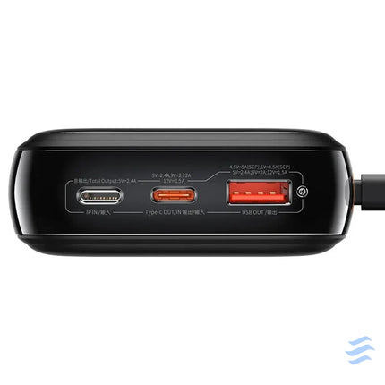Powerbank Baseus Qpow PRO with Lightning cable USB C port and USB 20000mAh 20W (Black) Powerbanks