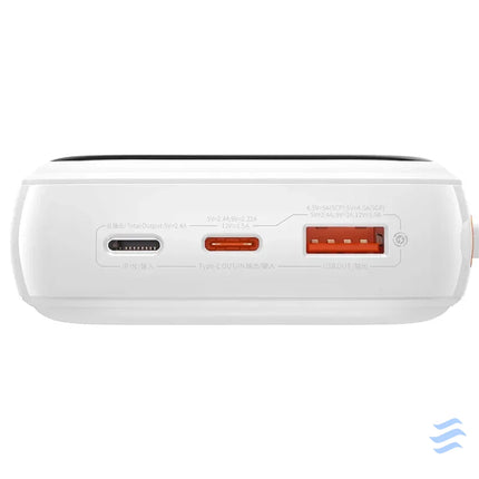Powerbank Baseus Qpow PRO with Lightning cable USB C port and USB 20000mAh 20W (White) Powerbanks