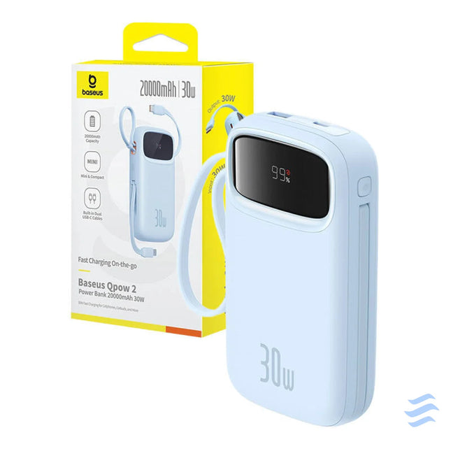 Powerbank Baseus QPow2 20000mAh 30W 2xUSB C (blue) Powerbanks