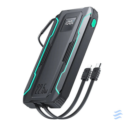 Powerbank Joyroom JR L017 10000mAh 22.5W with Lightning + USB C cable (black) Powerbanks