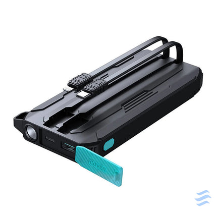 Powerbank Joyroom JR L017 10000mAh 22.5W with Lightning + USB C cable (black) Powerbanks