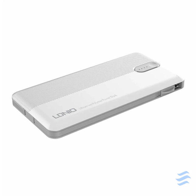 Powerbank LDNIO PL1013 10000mAh + 3in1 cable (white) Powerbanks