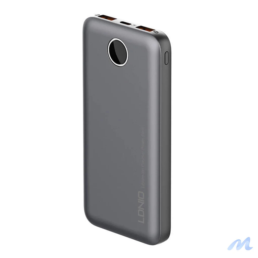 Powerbank LDNIO PQ10, 2xUSB, 22.5W, 10000mah (Grey)