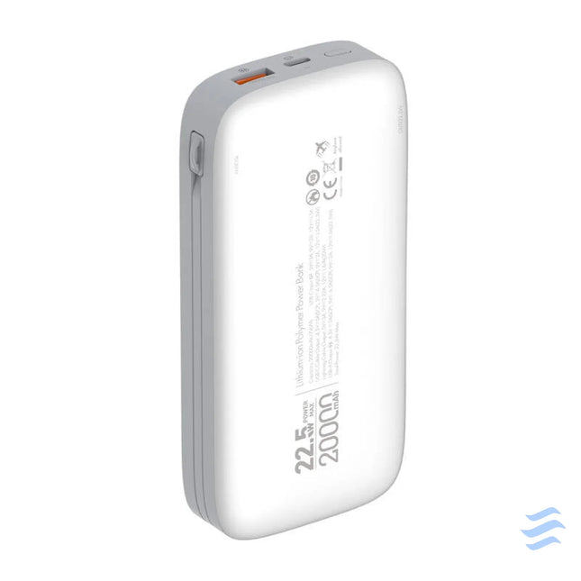 Powerbank LDNIO PQ20 22.5W 20000mAh USB C lightning (biały) Powerbanks