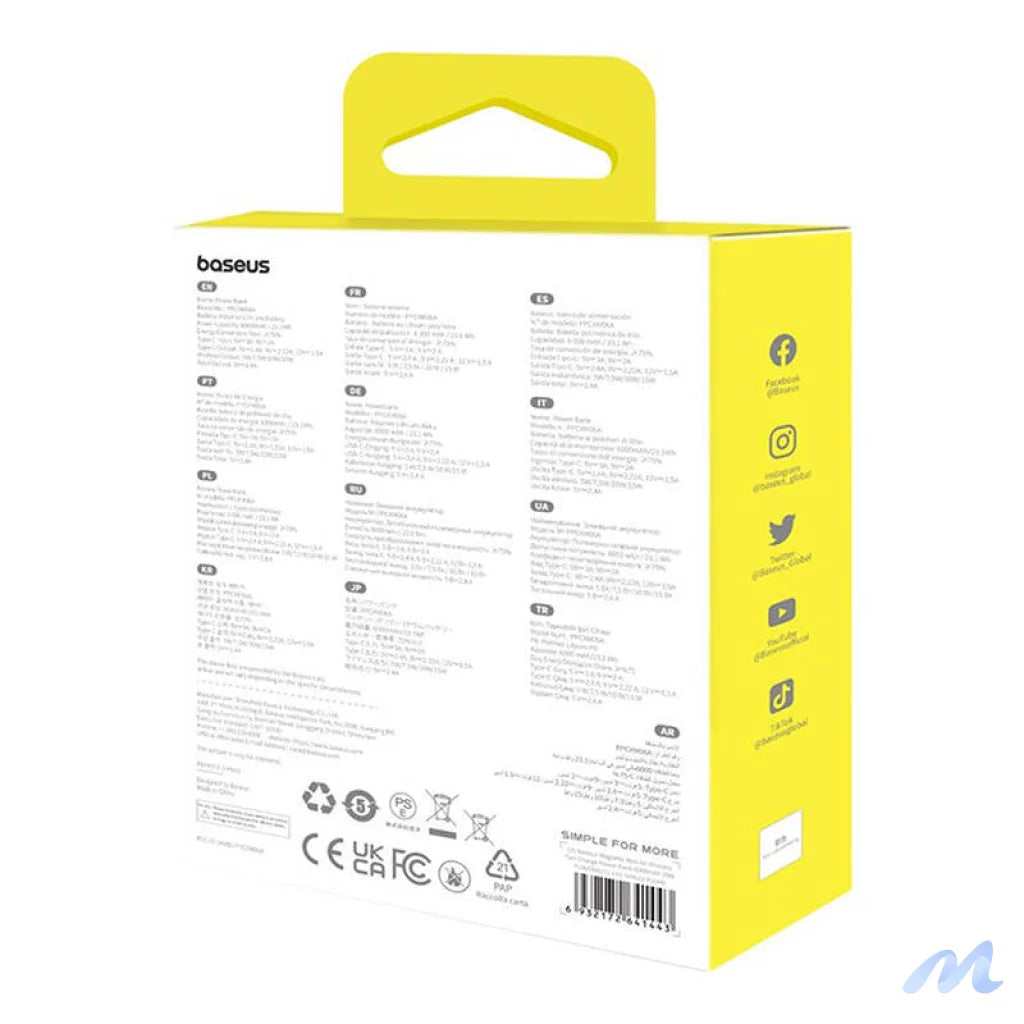 Powerbank mini Baseus 6000 mAh 20W (purple)