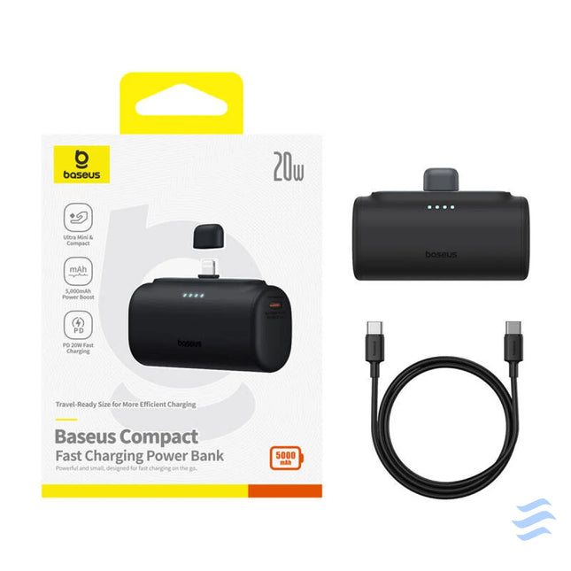 Powerbank OS Baseus Compact IP 5000mAh 20W (black) Powerbanks