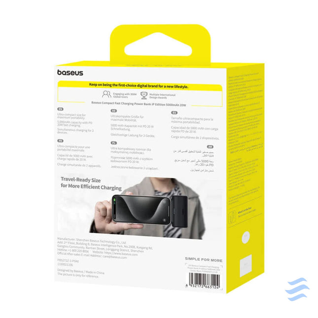 Powerbank OS Baseus Compact IP 5000mAh 20W (black) Powerbanks