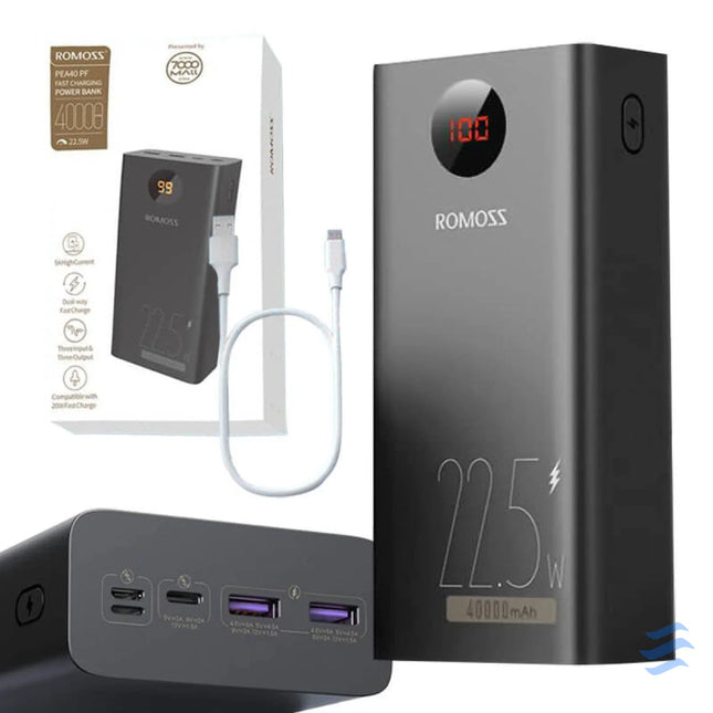 Powerbank Romoss PEA40PF 40000mAh 22.5W (black) Powerbanks