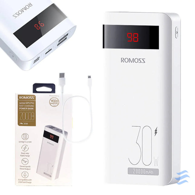 Powerbank Romoss Sense6PS Pro 20000mAh 30W (white) Powerbanks