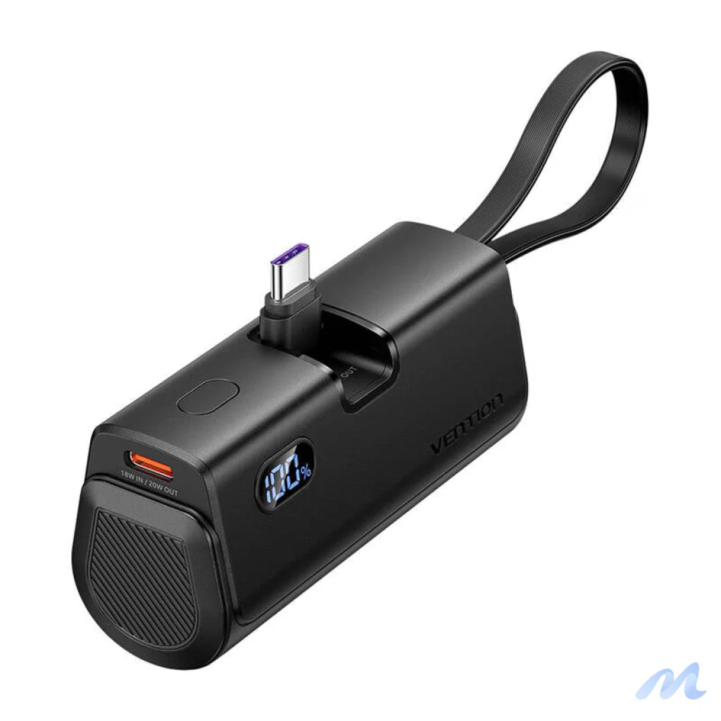 Powerbank Vention LED display 4800mAh 22.5W FHQB0 (black)