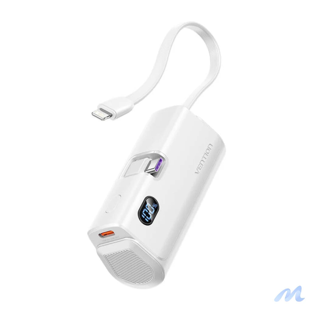 Powerbank Vention LED display 4800mAh 22.5W FHQW0 (white)