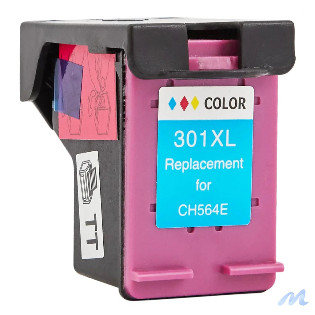 Printhead for HP | CH564EE / 301XL | rem. | multicolor | 18 ml | bulk| show ink level