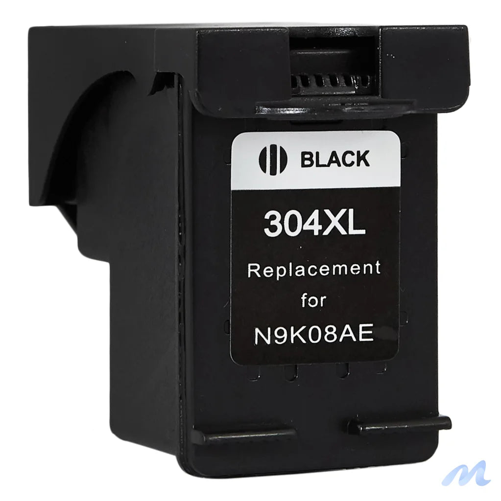 Printhead for HP | N9K08AE / 304XL | rem. | black | 20 ml | bulk | show ink level