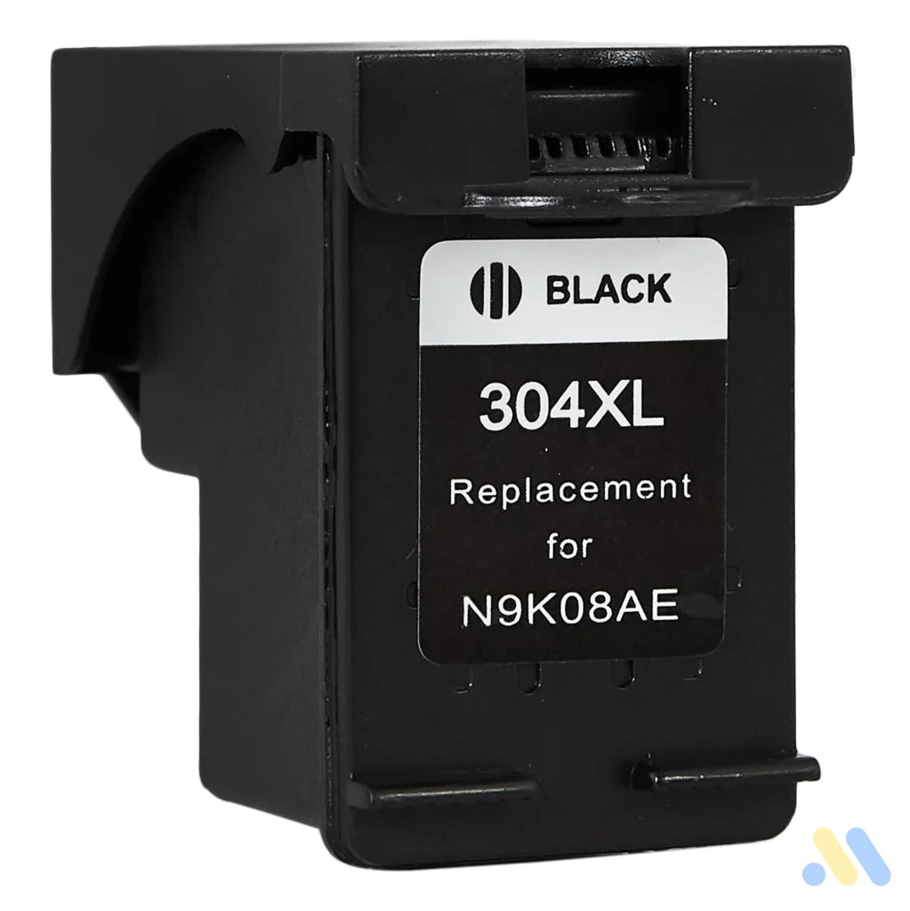 Printhead for HP | N9K08AE / 304XL | rem. | black | 20 ml | bulk | show ink level