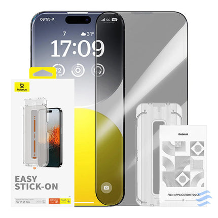 Privacy Protection Tempered Glass Baseus Sapphire iPhone 15 Pro For smartphones