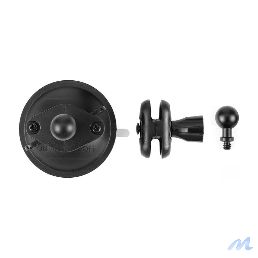 PULUZ 1/4 inch suction cup mount for sports cameras (DJI Action, GoPro, Insta360) (black) (PU544B)