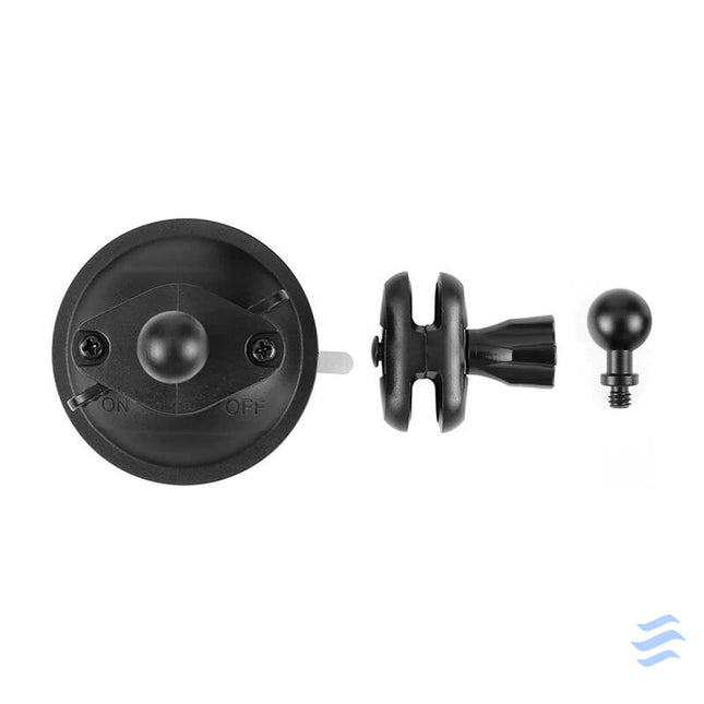 PULUZ 1/4 inch suction cup mount for sports cameras (DJI Action GoPro Insta360) (black) (PU544B) Straps mounts and