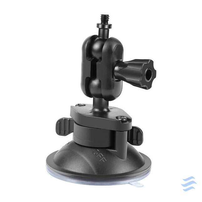 PULUZ 1/4 inch suction cup mount for sports cameras (DJI Action GoPro Insta360) (black) (PU544B) Straps mounts and