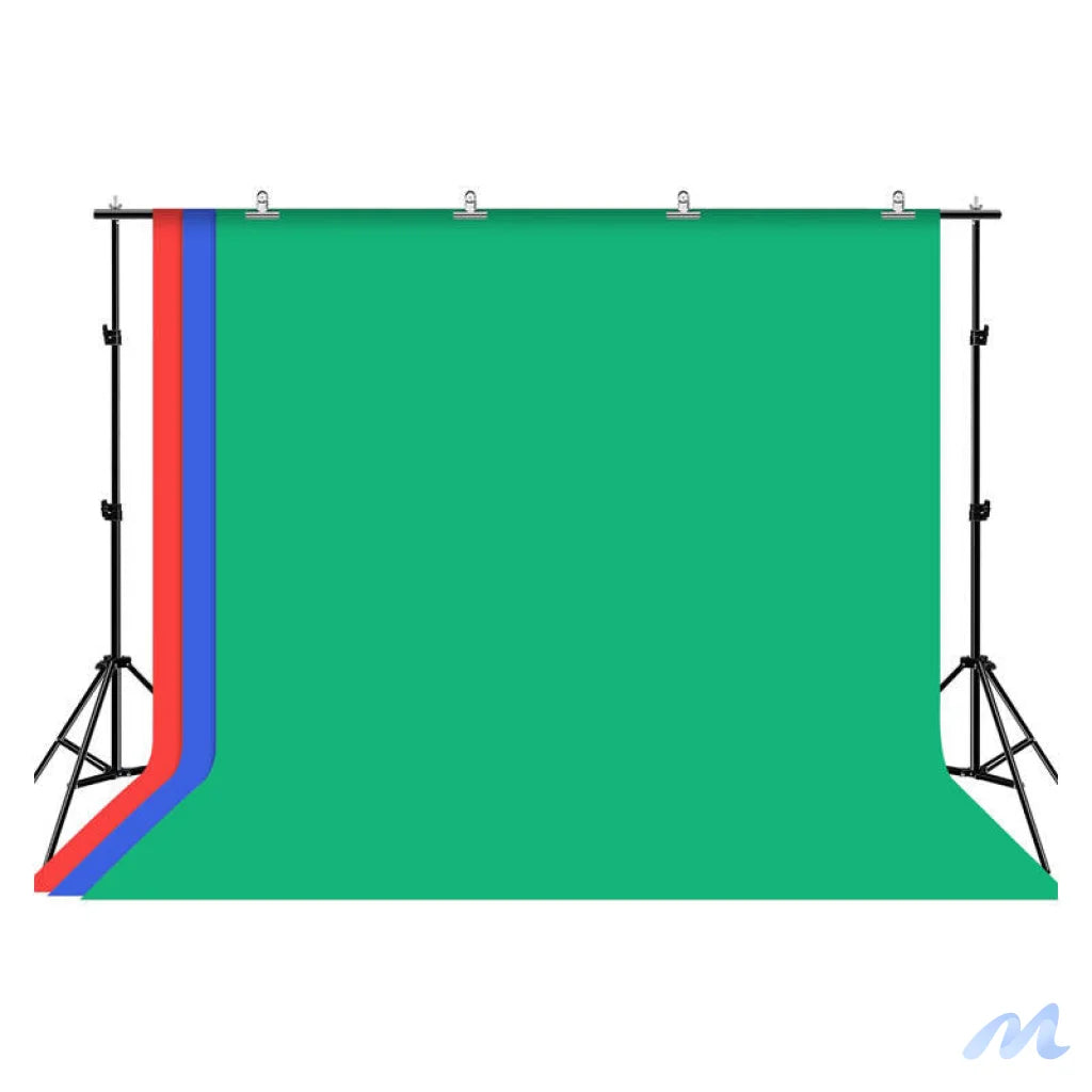 Puluz 2x3m photo backdrop set/stand + photo backdrops 3 pcs PKT5205