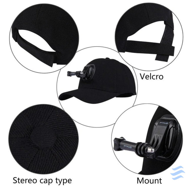 Puluz cap with sports camera mount (DJI GoPro Insta360) Straps mounts and holders