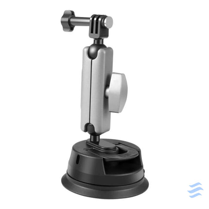 PULUZ car mount with suction cup mounting adapter and long screw for sports cameras (including Osmo Action 3 Insta360