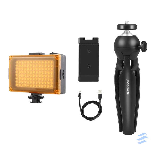 Puluz live recording set tripod + LED lamp + phone clip PKT3131B Sets