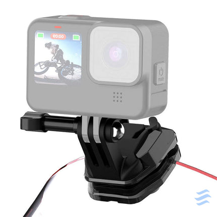 PULUZ motorcycle windshield clip for sports cameras (DJI Osmo Action 4 GoPro Hero 12 Insta360 Ace Pro / X4)(black)