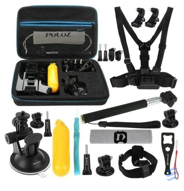 Puluz set of 20 accessories for sports cameras (including Osmo Action 5 Pro) PKT11 Sets