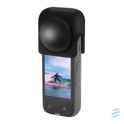 PULUZ silicone lens cover for Insta360 X4 / X5 (black) For sports cameras