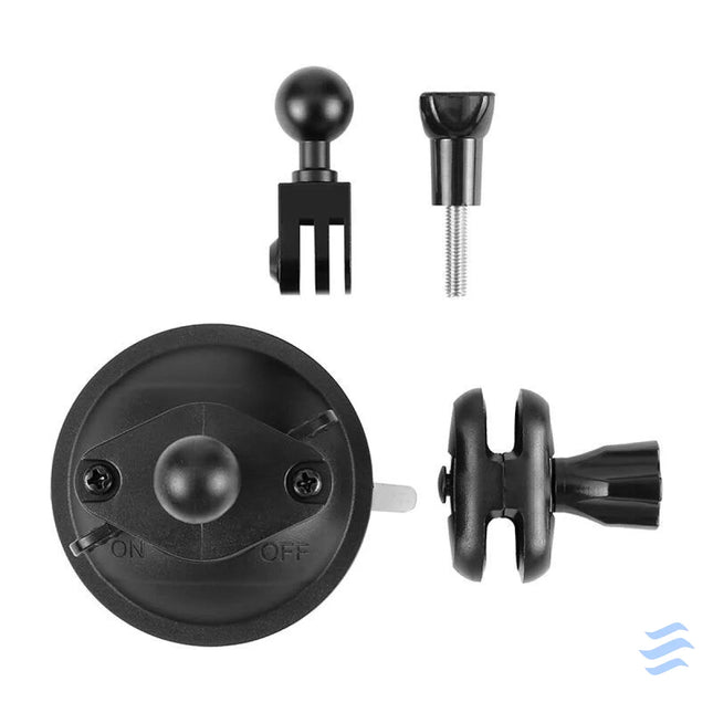 PULUZ suction cup mount for sports cameras (DJI GoPro Insta360) PU545B (black) Straps mounts and holders