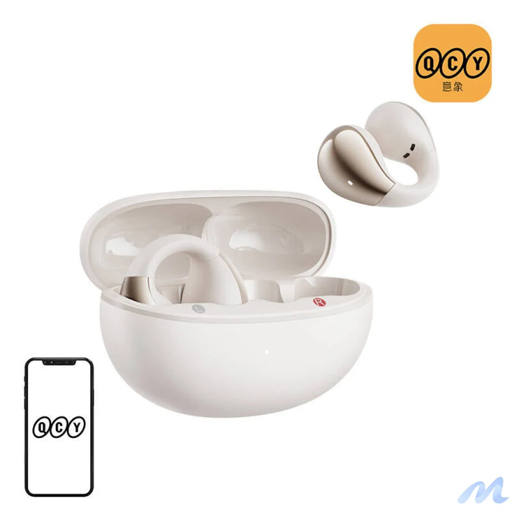 QCY Crossky Clip C30 headphones (white)