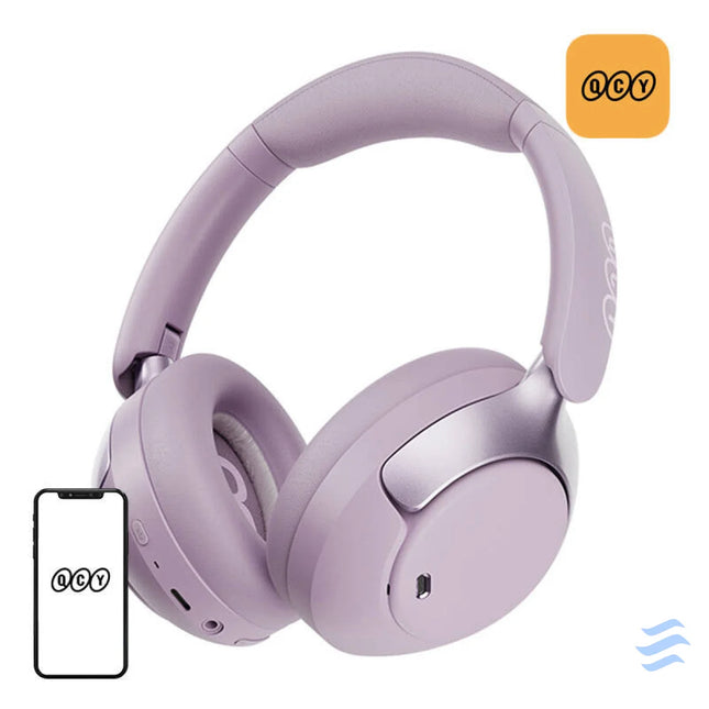 QCY H3 pro ANC wireless headphones (purple) Over ear