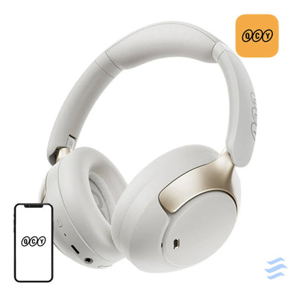 QCY H3 Pro Headphones (White) Over ear