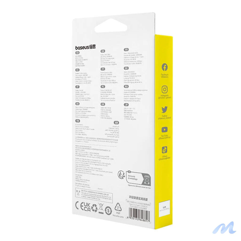 Quick Charge USB-C Baseus Flash 240W 1m (black)