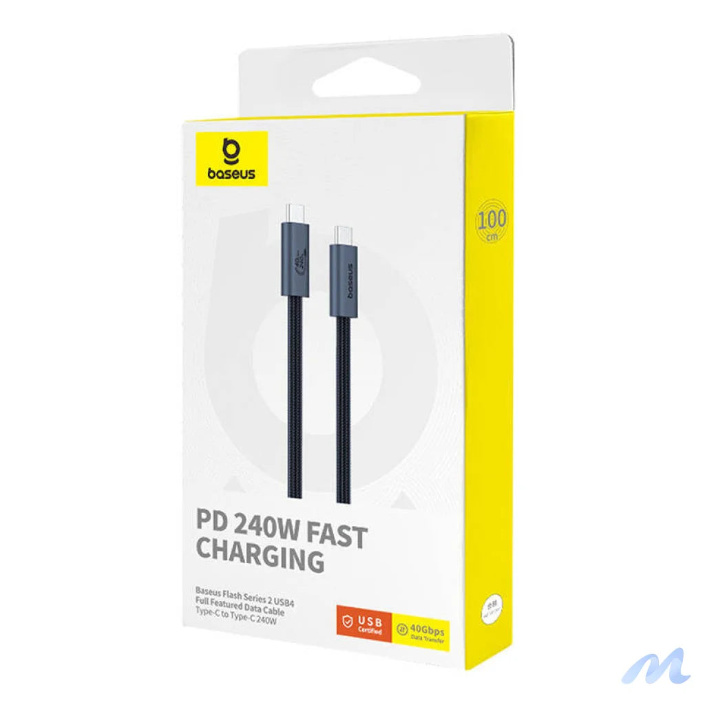 Quick Charge USB-C Baseus Flash 240W 1m (black)