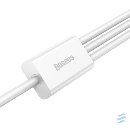 Quick Charge USB to M + L + C Baseus Superior Data 3.5A 1m (White) Combo Cables