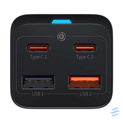 Quick Charger Baseus GaN3 Pro 2x USB C 2x USB 65W (black) mains chargers