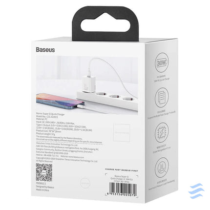 Quick Charger Baseus Super Si 1C 30W (white) mains chargers