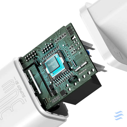 Quick Charger Baseus Super Si 1C 30W (white) mains chargers