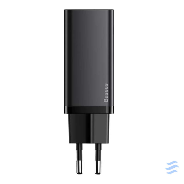 Quick Travel Charger Baseus GaN2 Lite USB + C 65W EU (black) mains chargers