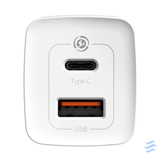 Quick Travel Charger Baseus GaN2 Lite USB + C 65W EU (white) mains chargers