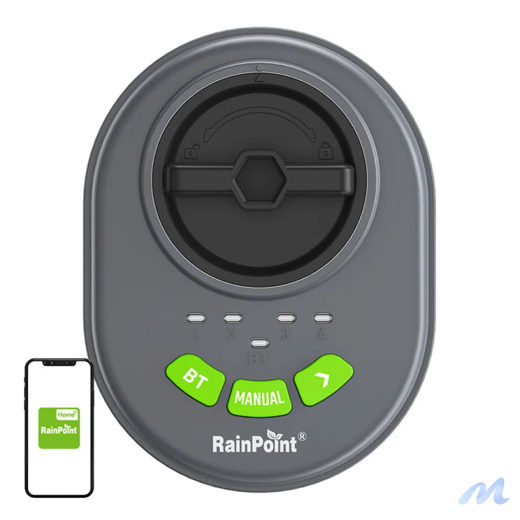 RainPoint 4-zone sprinkler controller with app, Bluetooth
