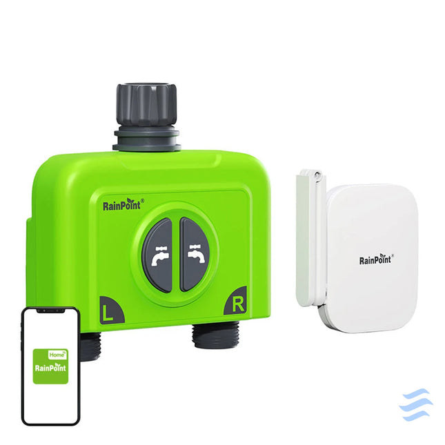 RainPoint WiFi 2 zone irrigation controller with gateway Irrigation systems